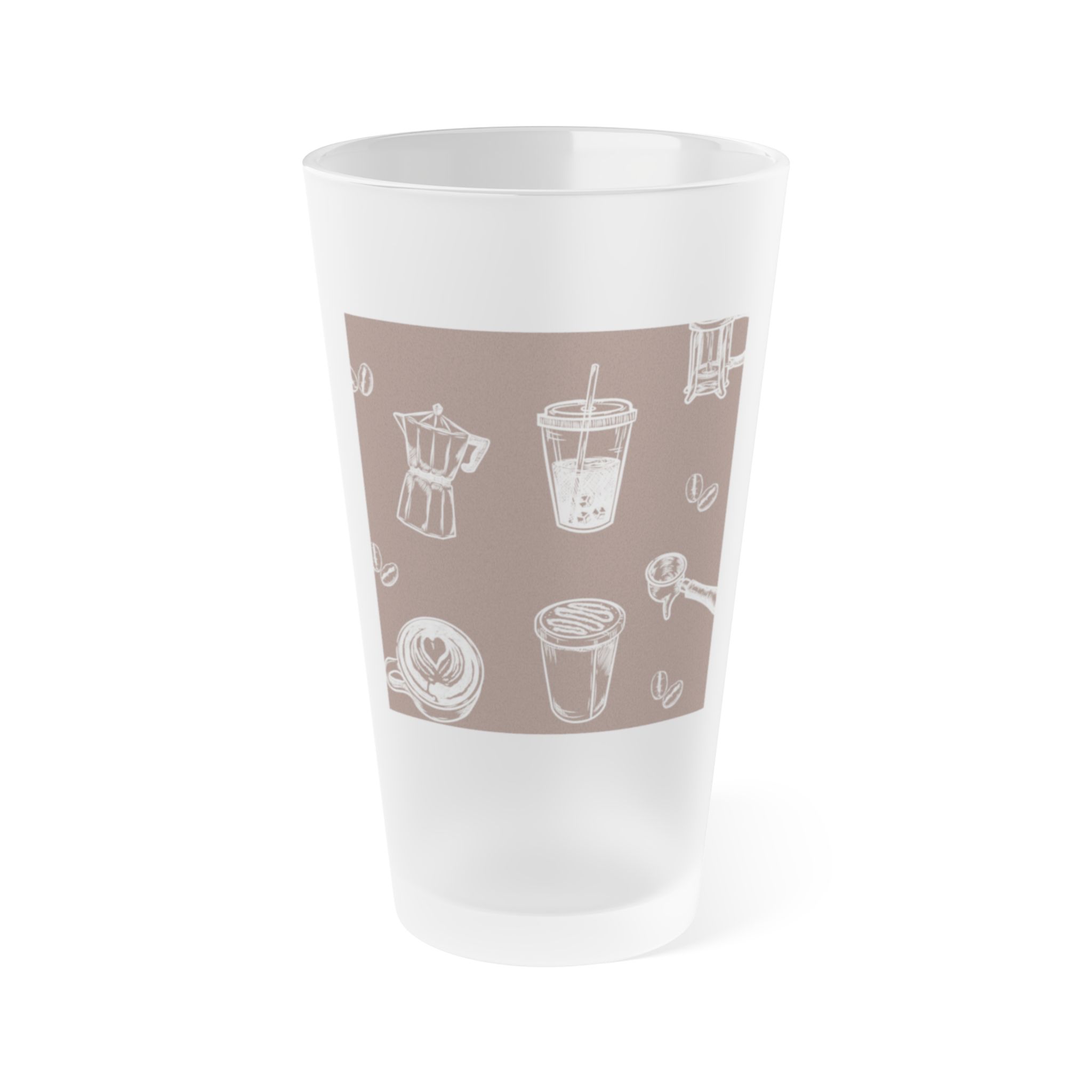 Frosted Pint Glass, 16oz