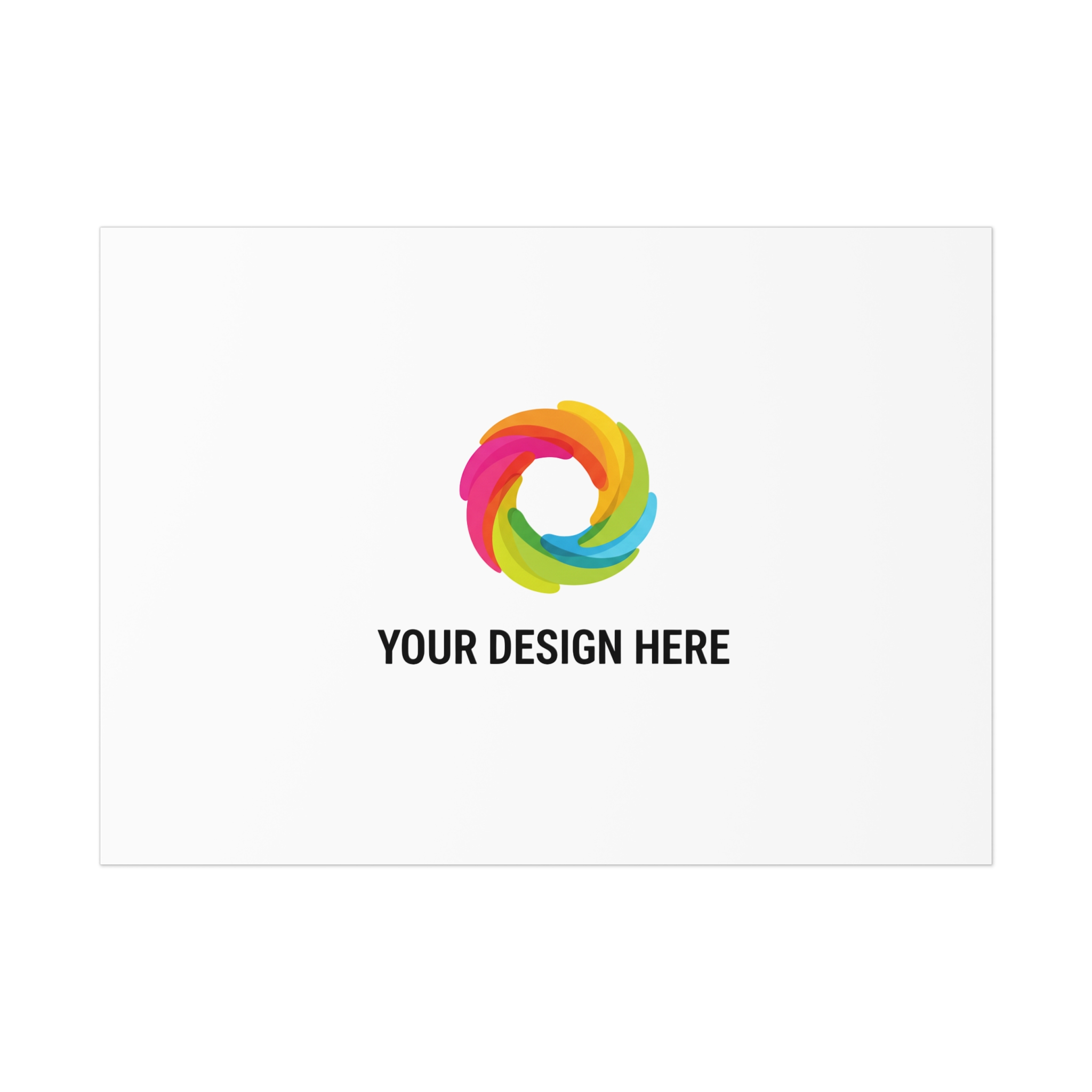 Uncoated Poster — Minimal White Art Print (Custom Design, Wall Decor)