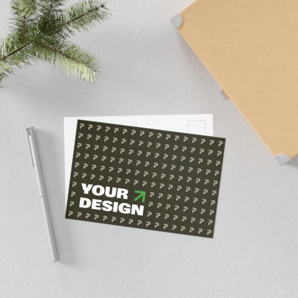 Minimal Corner Logo Greeting Cards - Blank Inside (Pack of 8/16/24)