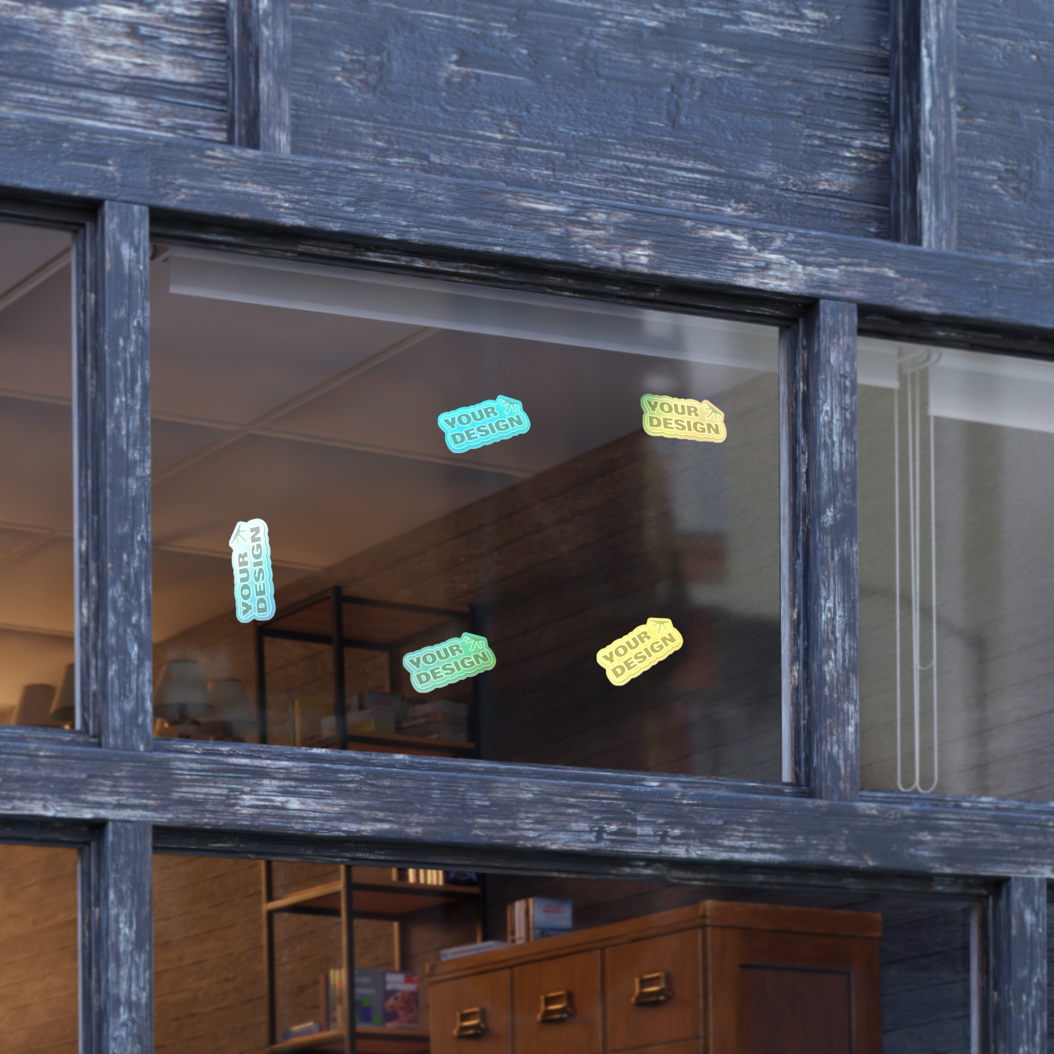 Colorful 'Your Design' Sticker Sheet Bundle — 5 PCS Decorative Vinyl Labels - Image 9