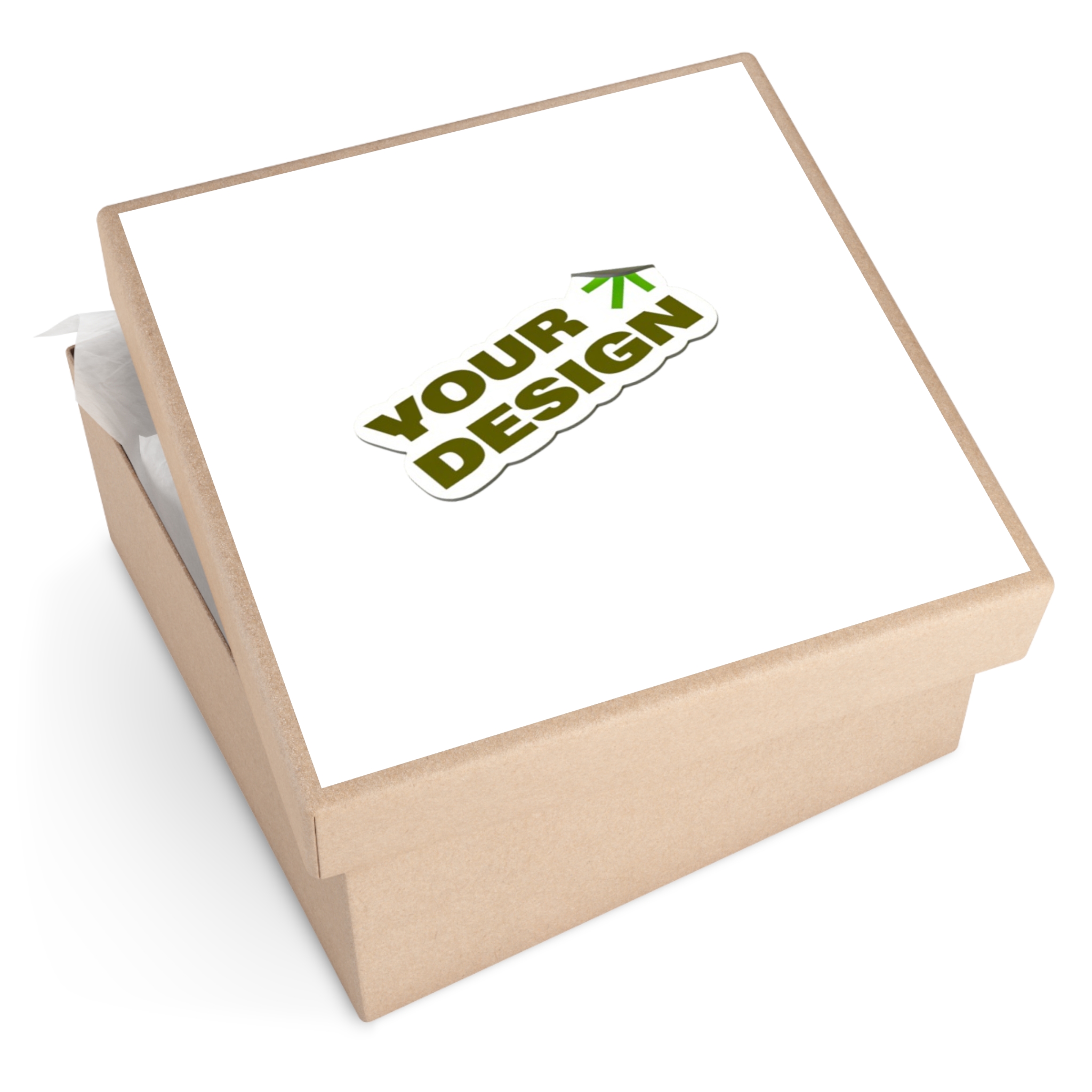 Square Vinyl Sticker - Custom Your Design Printed Sticker (Durable Waterproof)