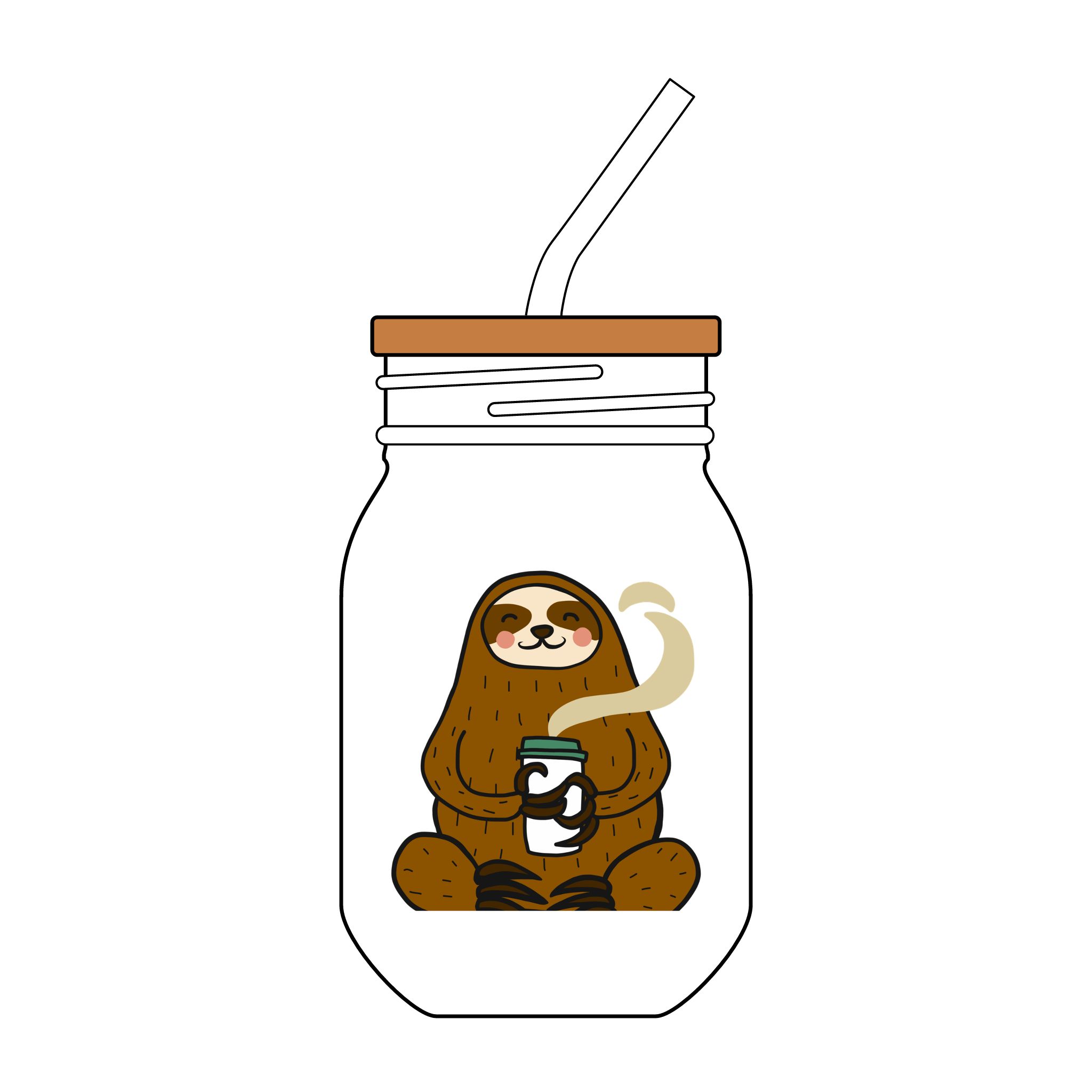 Sipper Glass with Straw, 16oz (Engraving)