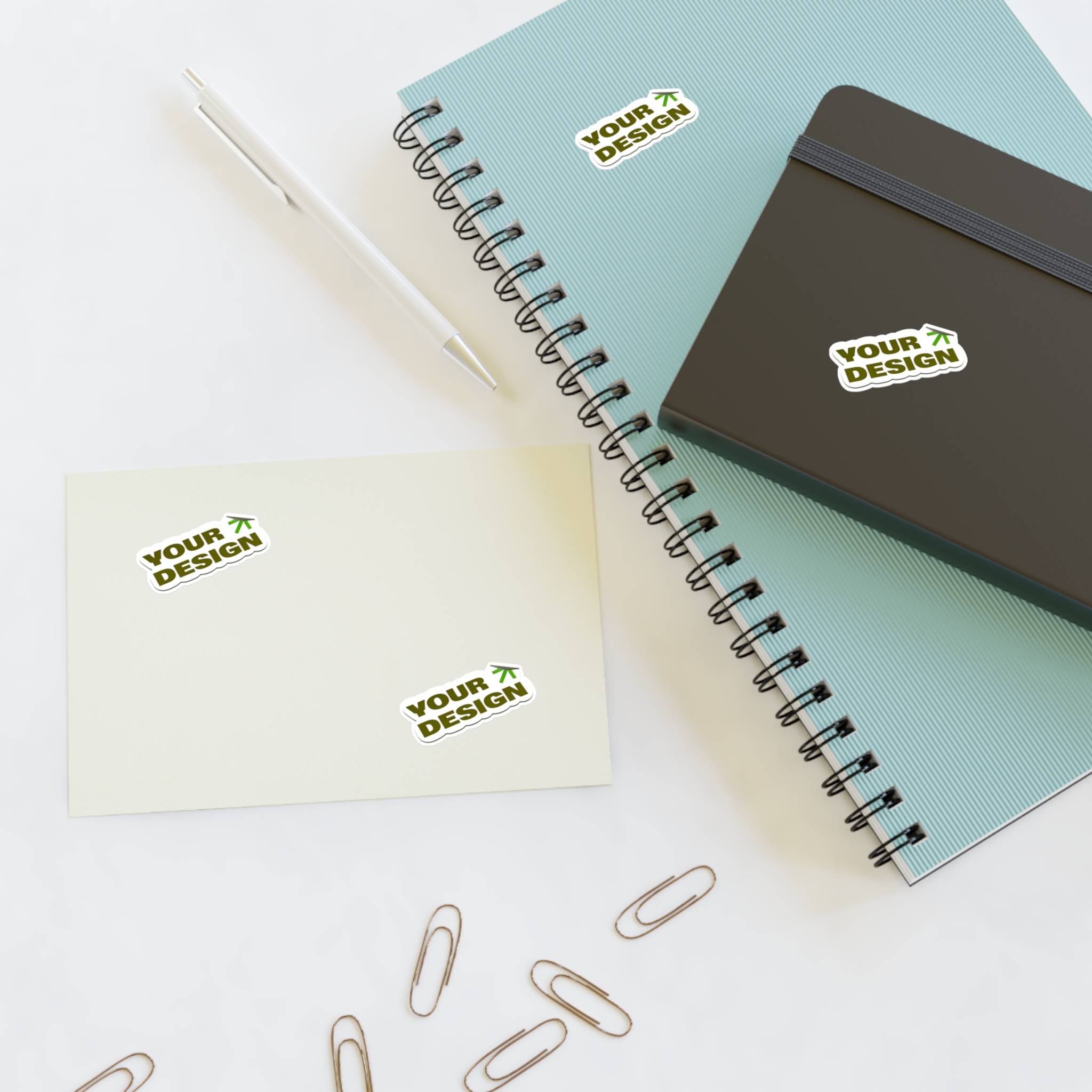 Custom Sticker Sheet Pack — Personalized "Your Design" Decals for Journals, Laptops & Planners
