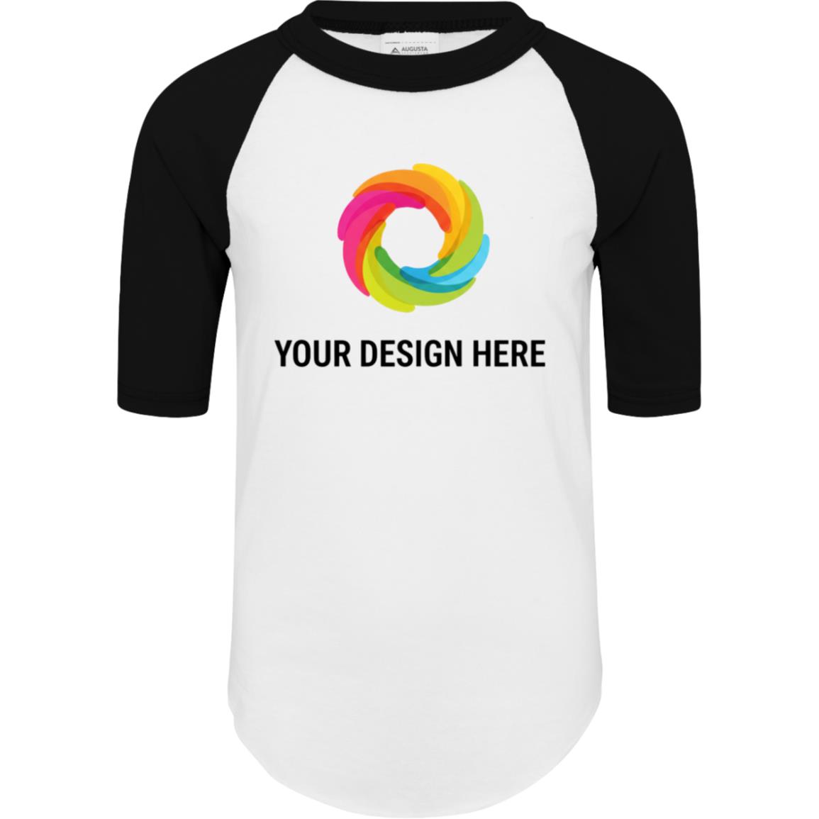 4421 Youth Colorblock Raglan Jersey - Image 4