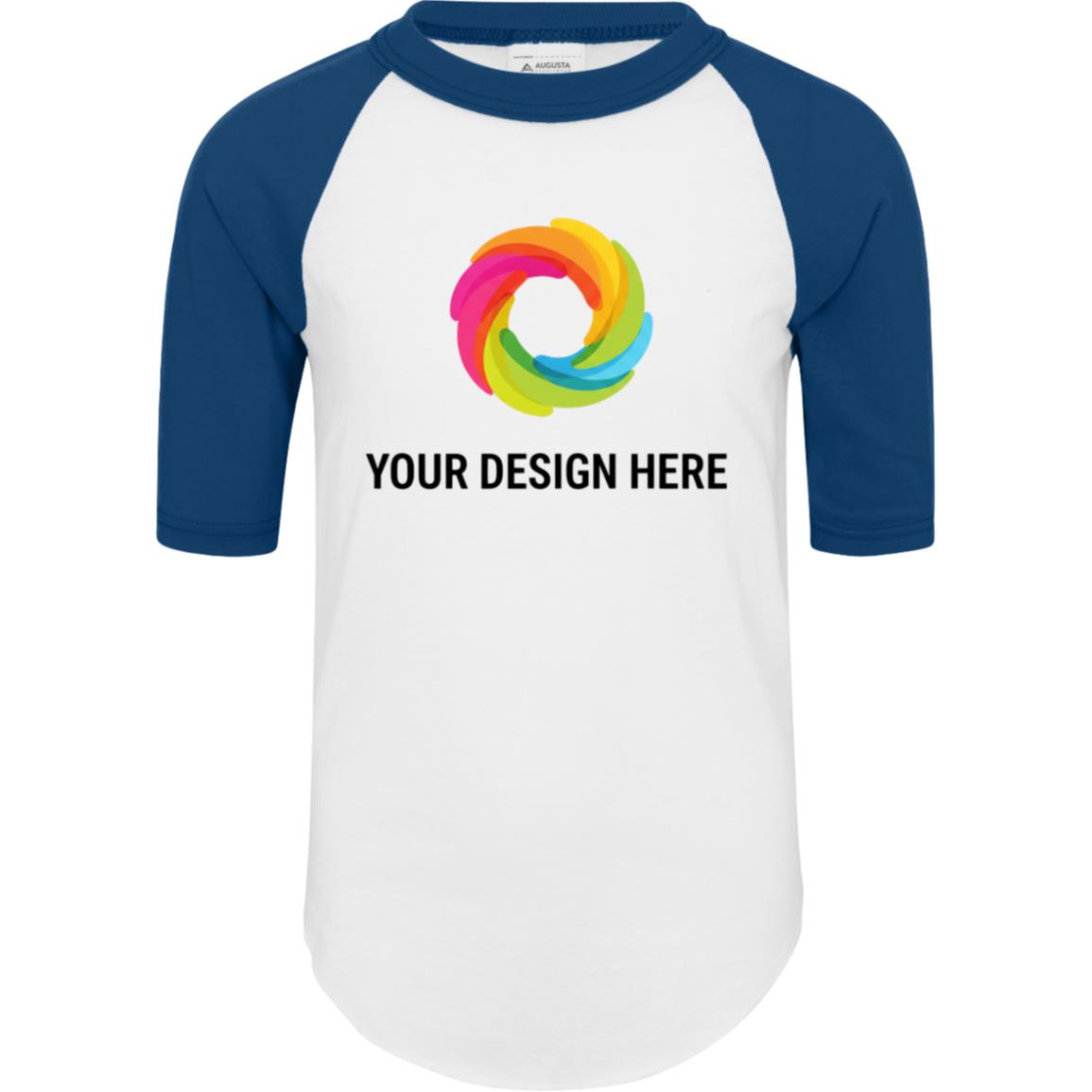 4421 Youth Colorblock Raglan Jersey - Image 6