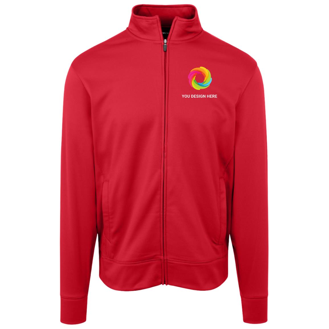 ST241 Sport-Tek Mens Fleece Full-Zip Jacket - Image 3