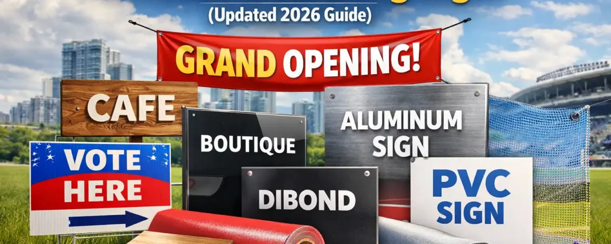 10 Best Materials for Outdoor Advertising Signs (Updated 2026 Guide)