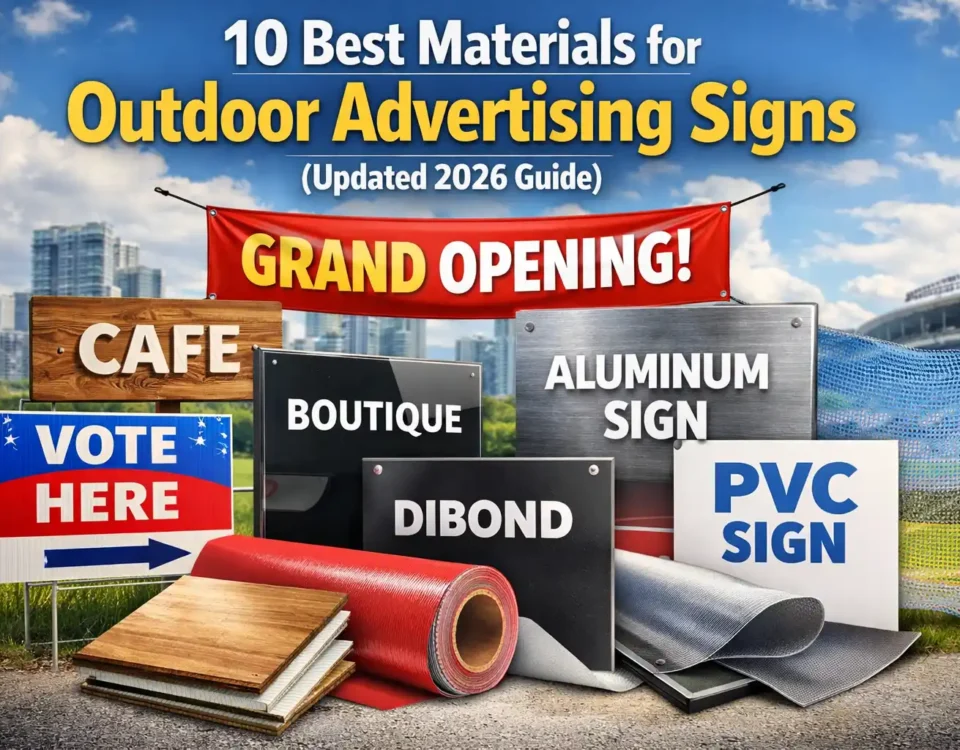 10 Best Materials for Outdoor Advertising Signs (Updated 2026 Guide)
