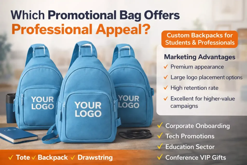 Promotional bag offers professional appeal