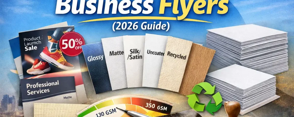Best Paper Types for Business Flyers (Complete Guide for 2026)