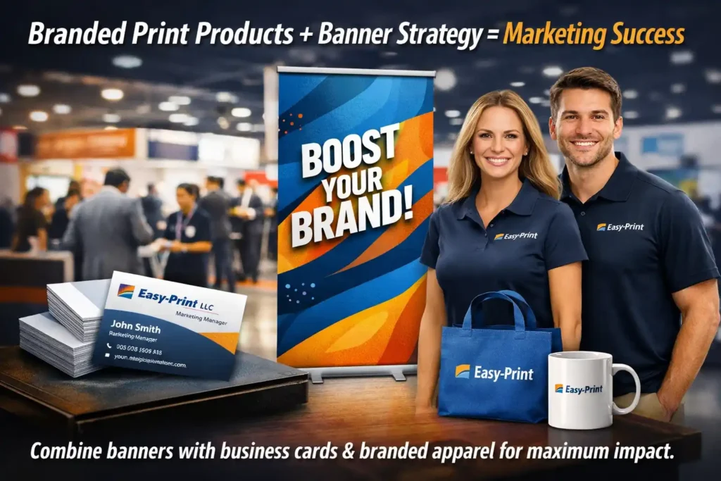 How Do Branded Print Products Complement Banner Strategy