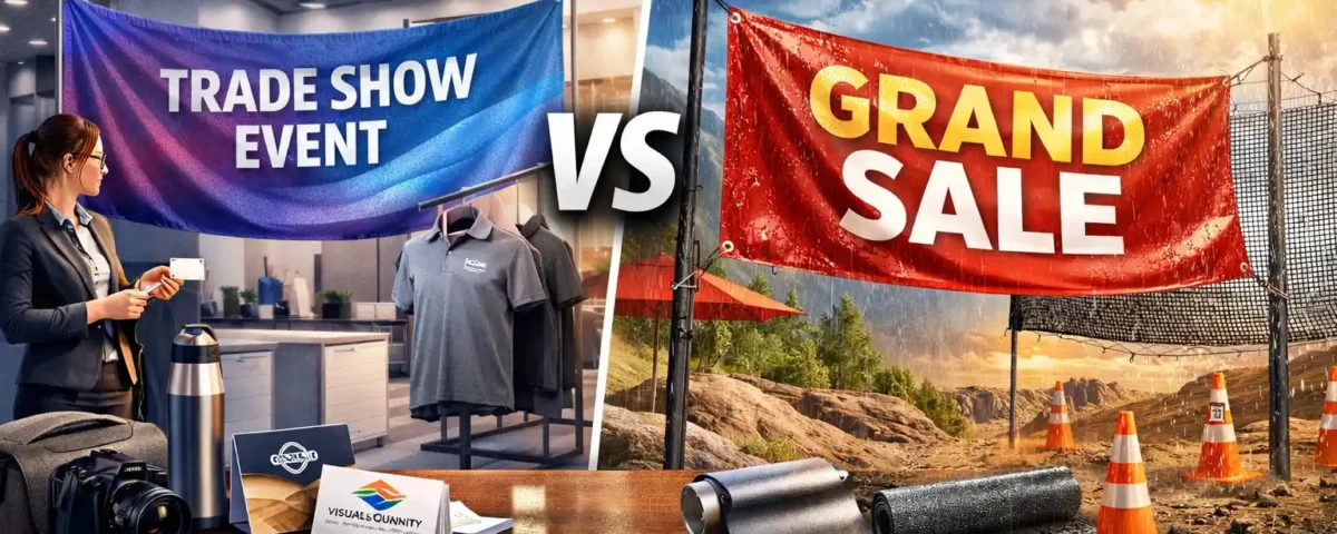 Indoor vs Outdoor Banners Material Differences Explained (Updated for 2026)