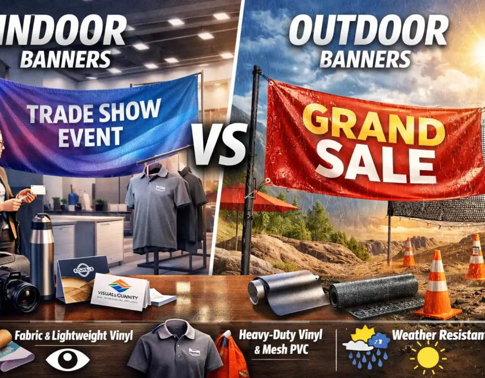Indoor vs Outdoor Banners Material Differences Explained (Updated for 2026)