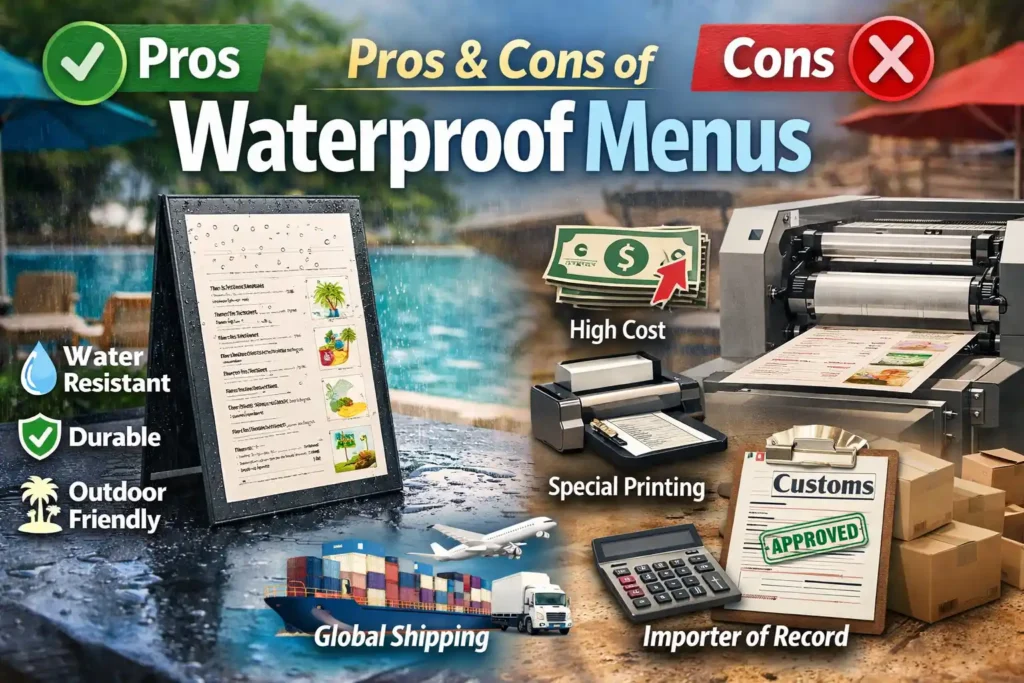 What Are the Pros and Cons of Waterproof Menus?