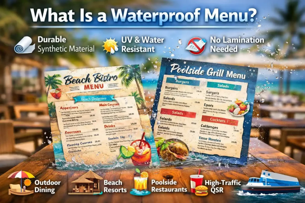 What Is a Waterproof Menu?