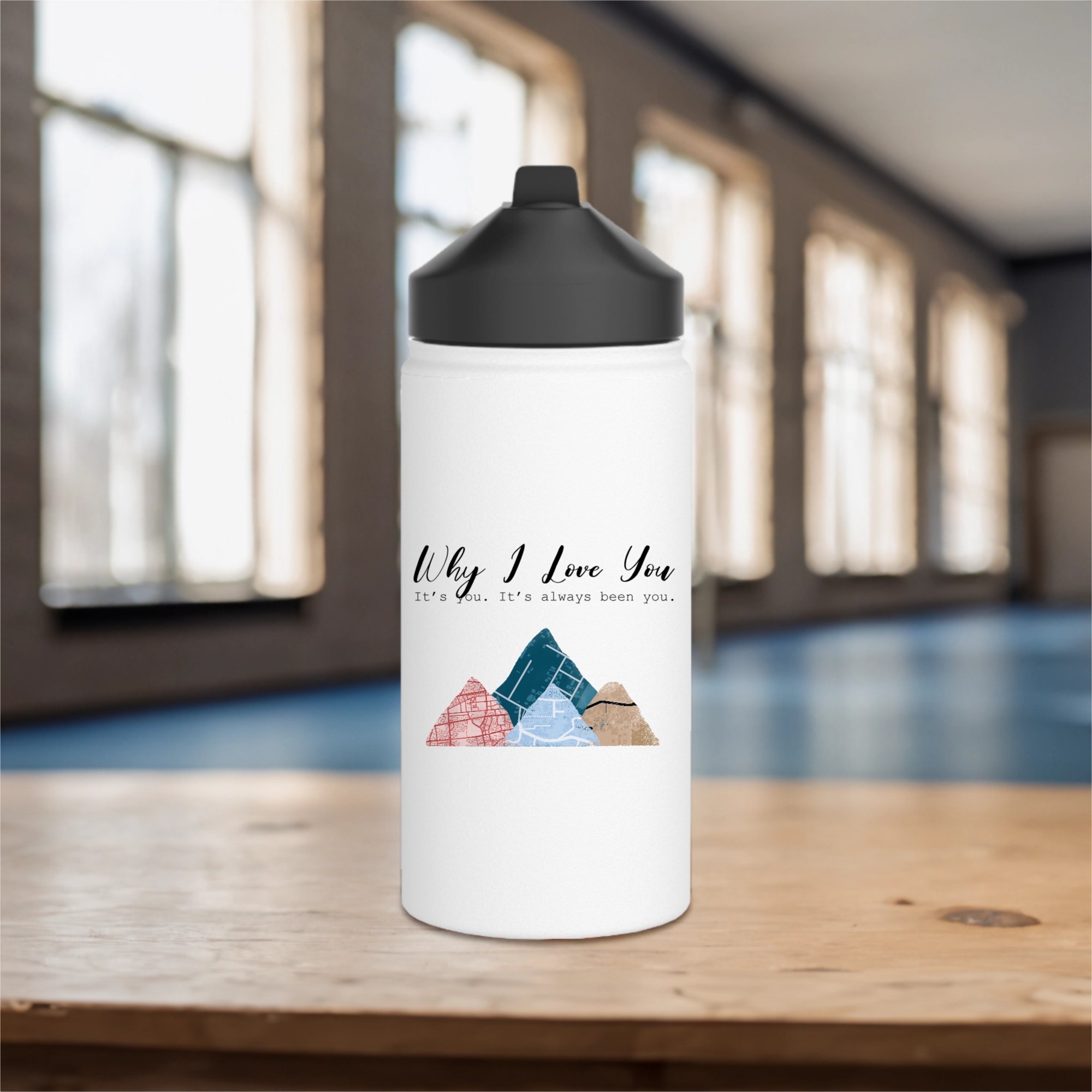 Stainless Steel Water Bottle, Standard Lid