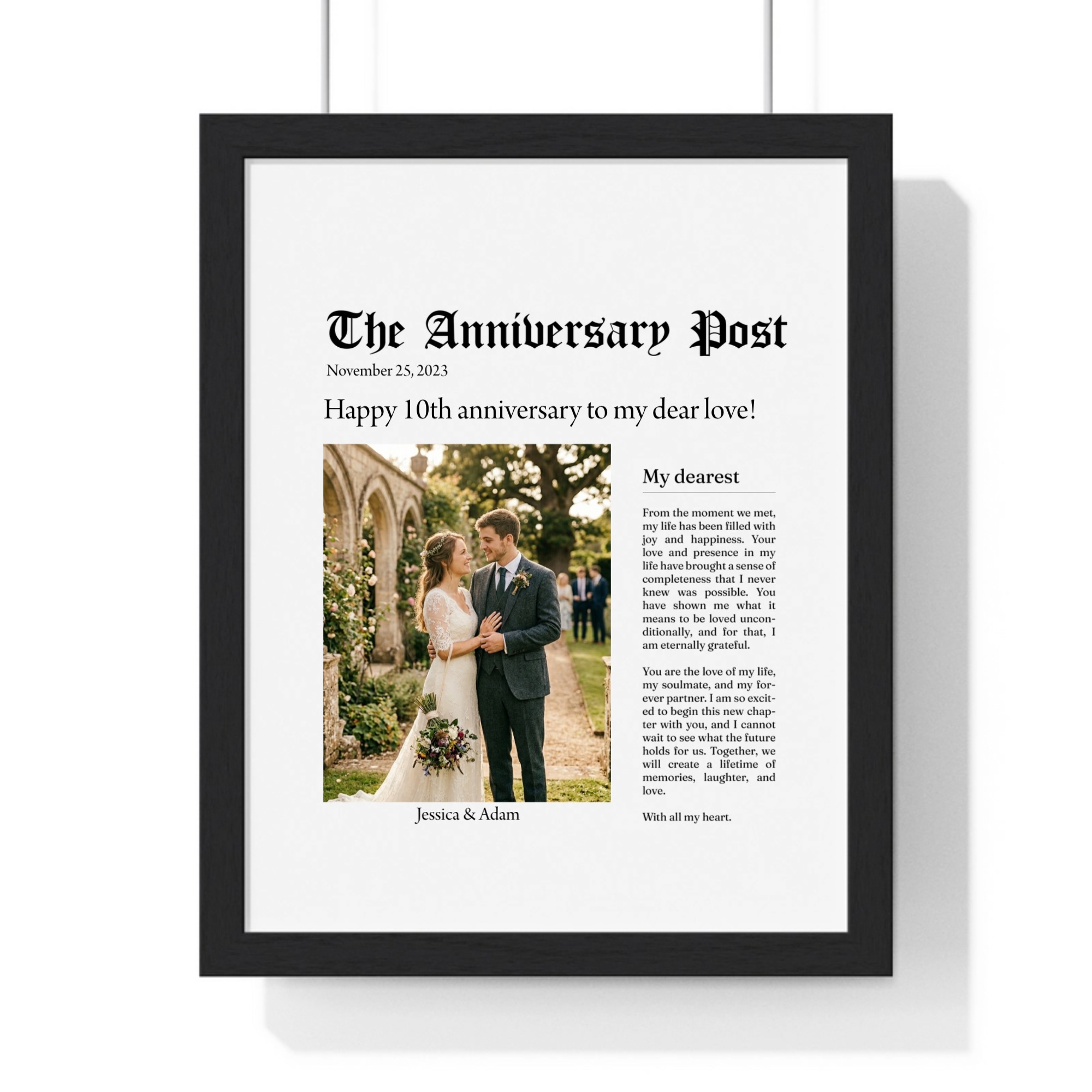 Vertical Framed Poster