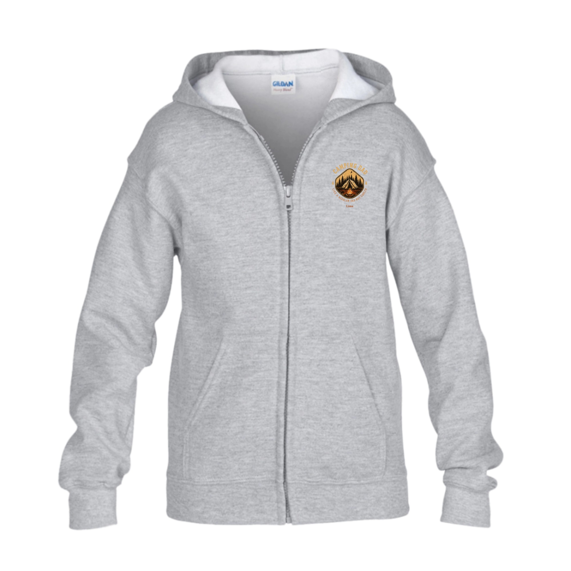 G186B Kids Heavy Blend Full Zip Hoodie – Gildan