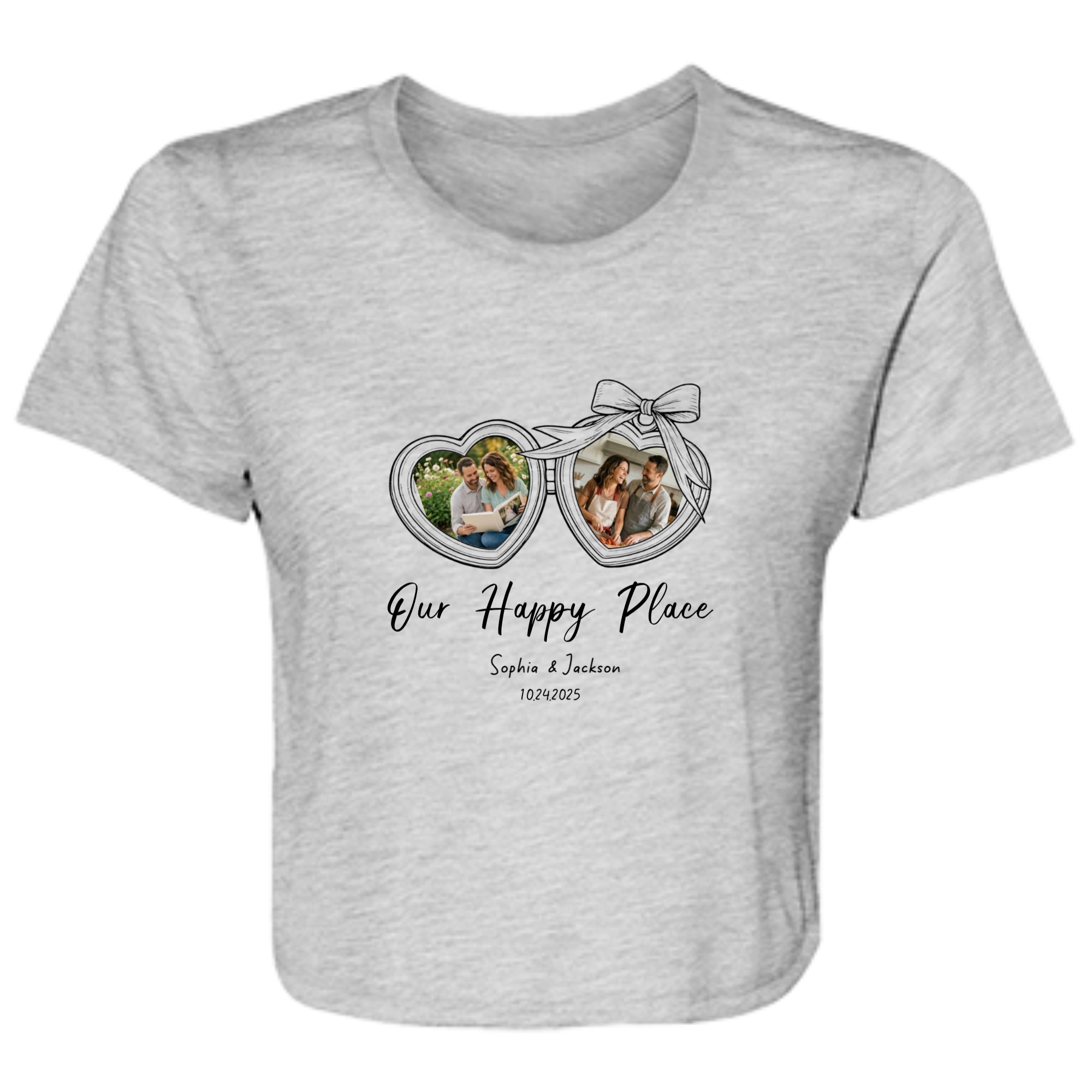 B8882 Ladies’ Flowy Cropped Tee – Bella + Canvas