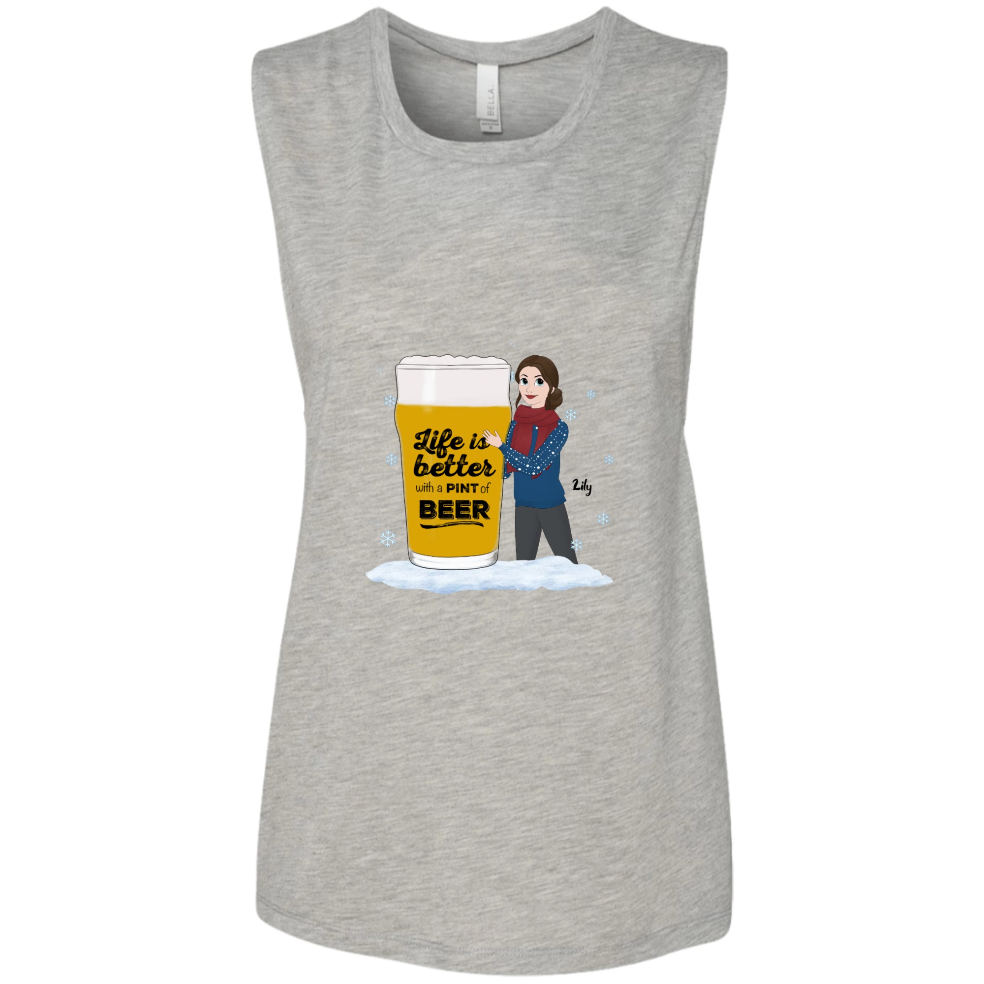 B8803 Ladies’ Flowy Muscle Tank – Bella + Canvas