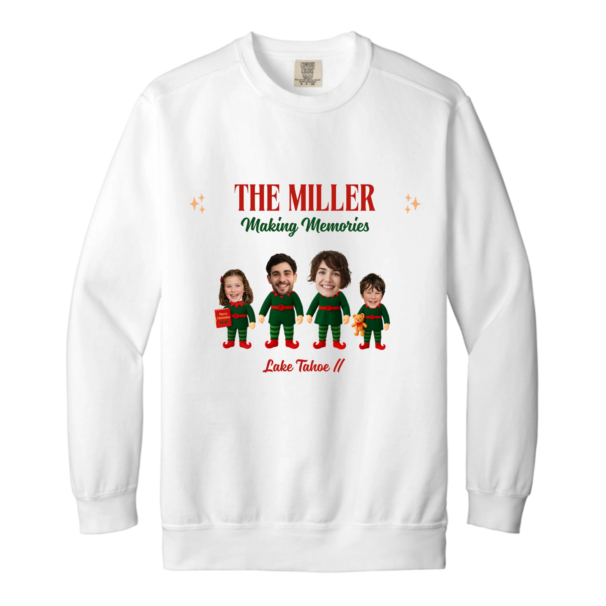 1566 Comfort Colors Garment-Dyed Adult Crewneck Sweatshirt