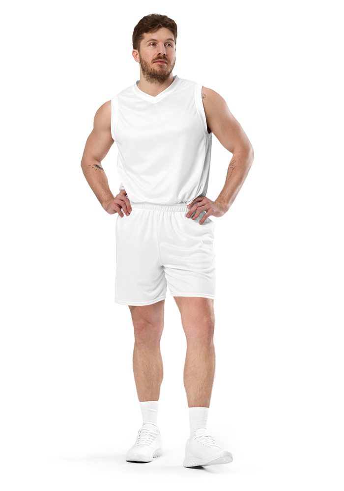 All-Over Print Recycled Unisex Mesh Shorts - Image 4