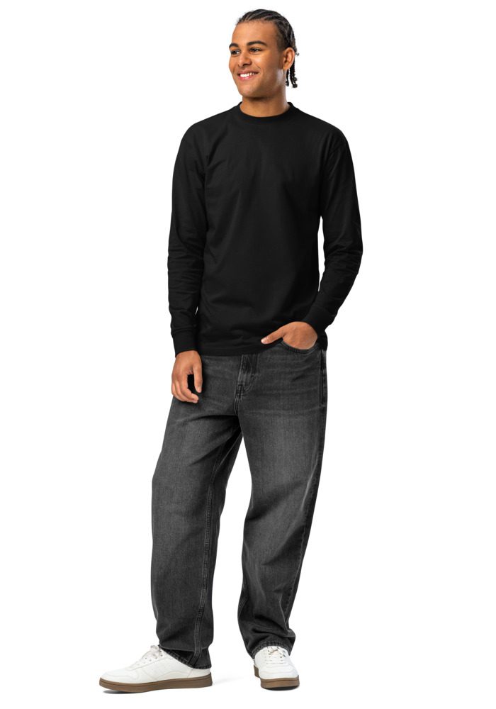 Men's Heavyweight Long Sleeve T-Shirt | Cotton Heritage MC1186 - Image 28