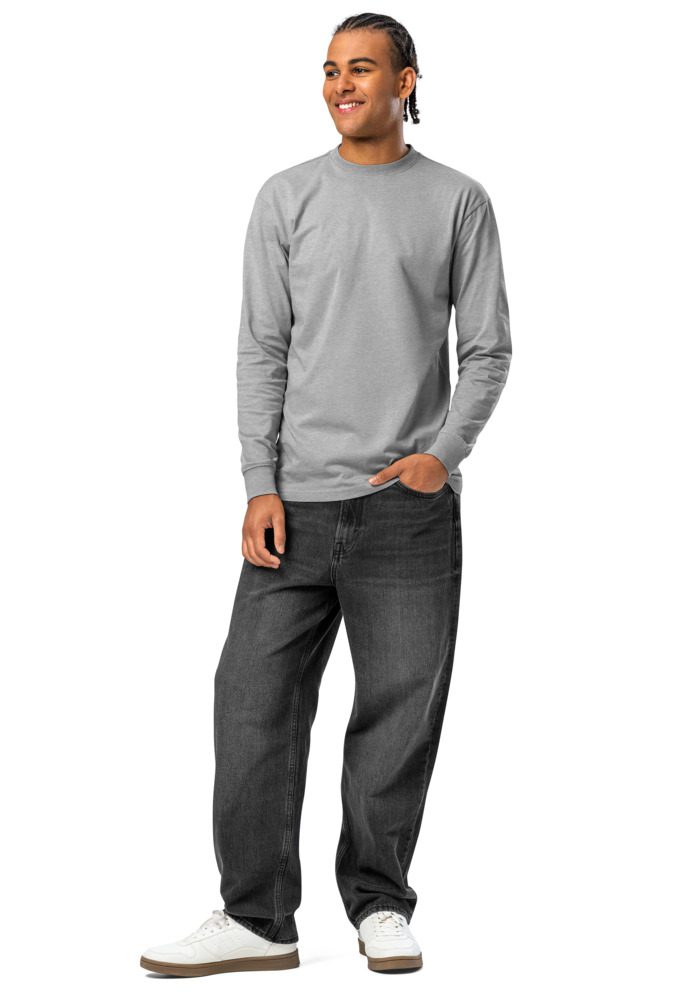 Men's Heavyweight Long Sleeve T-Shirt | Cotton Heritage MC1186 - Image 4