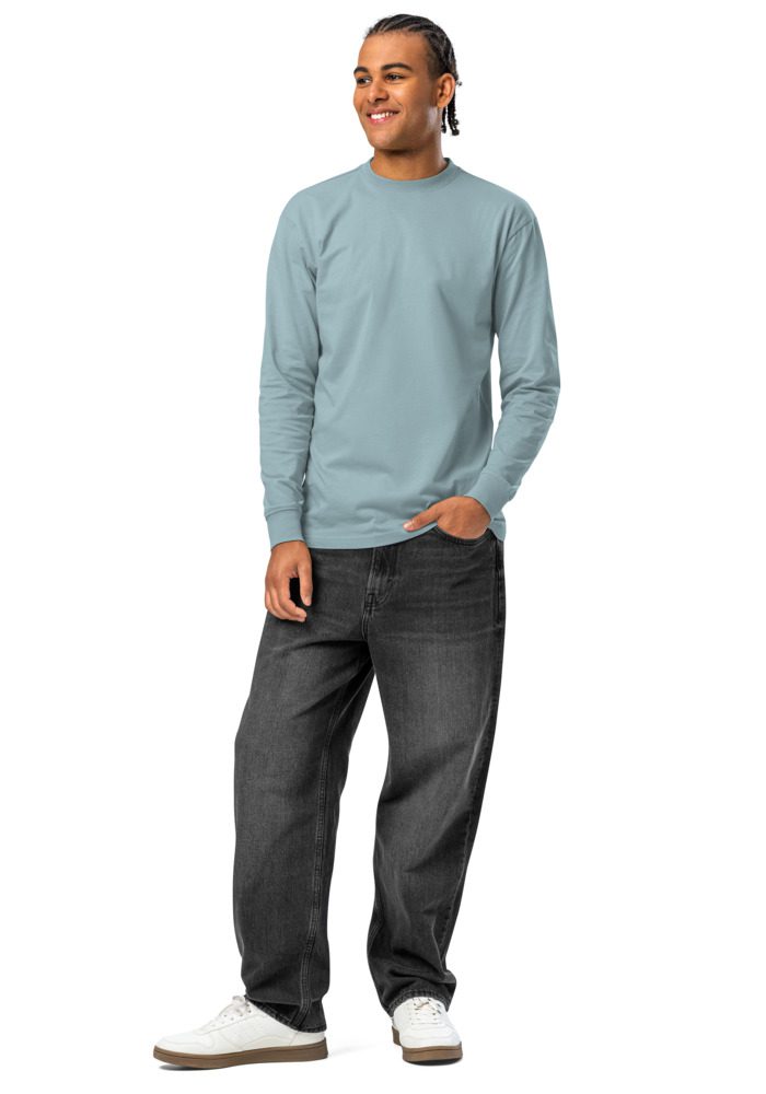 Men's Heavyweight Long Sleeve T-Shirt | Cotton Heritage MC1186