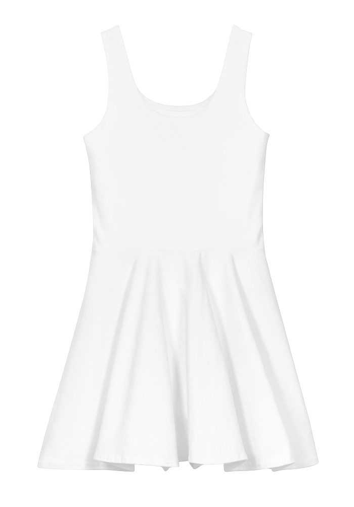 All-Over Print Cotton Skater Dress